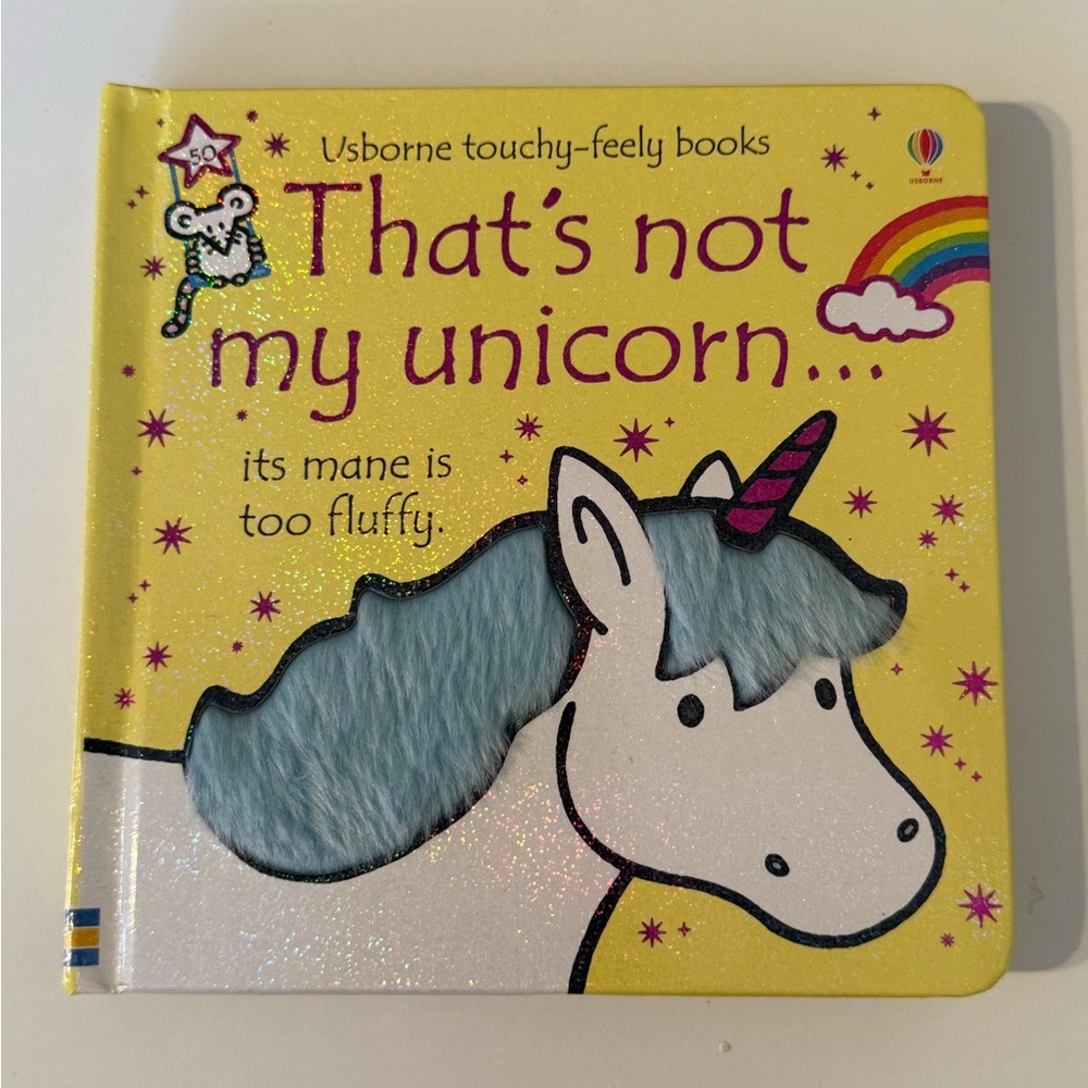 Usborne That's not my Unicorn Touchy-Feely Sparkling Board Book Sensory Tactile